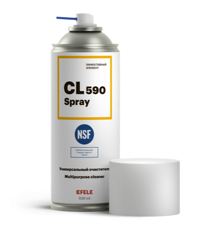 Универсальный очиститель с пищевым допуском NSF H1 EFELE  CL-590 Spray