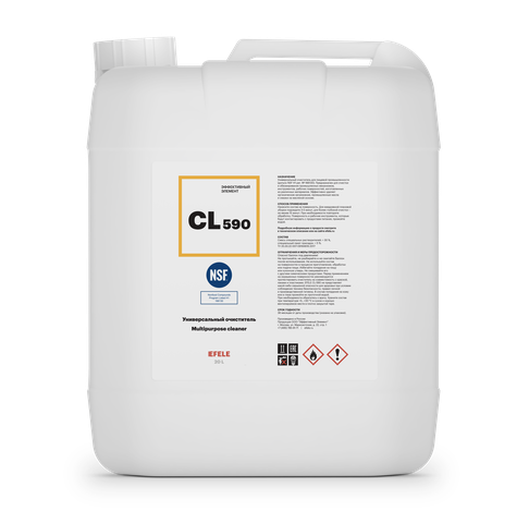 Универсальный очиститель с пищевым допуском NSF H1 EFELE  CL-590 Spray — 20 л