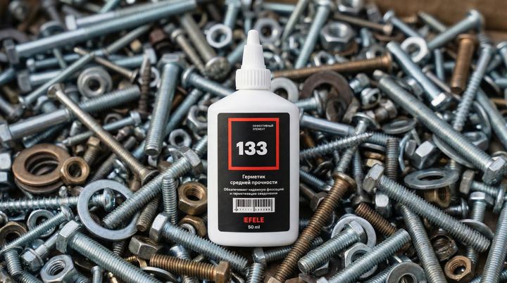 Фиксатор EFELE 133 повышает надежность резьбовых соединений на производстве запчастей и комплектующих для промышленного оборудования