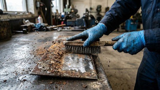 Очищение металлической поверхности