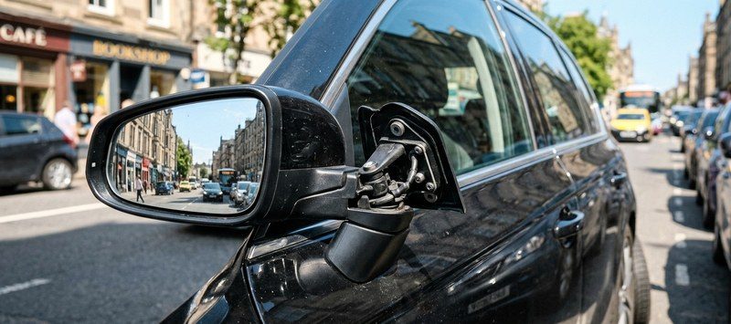 Механизм складывания зеркал автомобиля